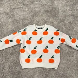 Cider Oranges Knit Sweater